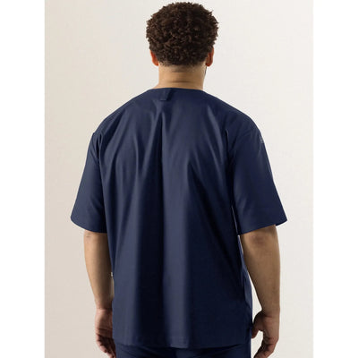 Norian Deep Blue Oversized Unisex T-shirt | Crew Neck