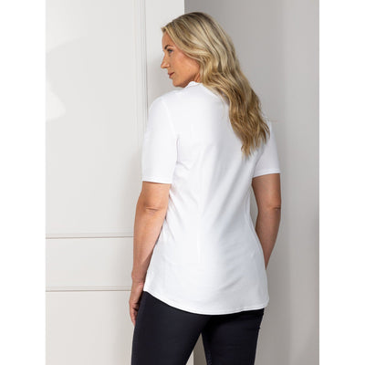 Fae White Women's Slim Fit Short-sleeve T-shirt | Kitchen & Service