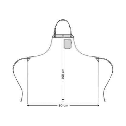 Bib Apron With Pocket 30391