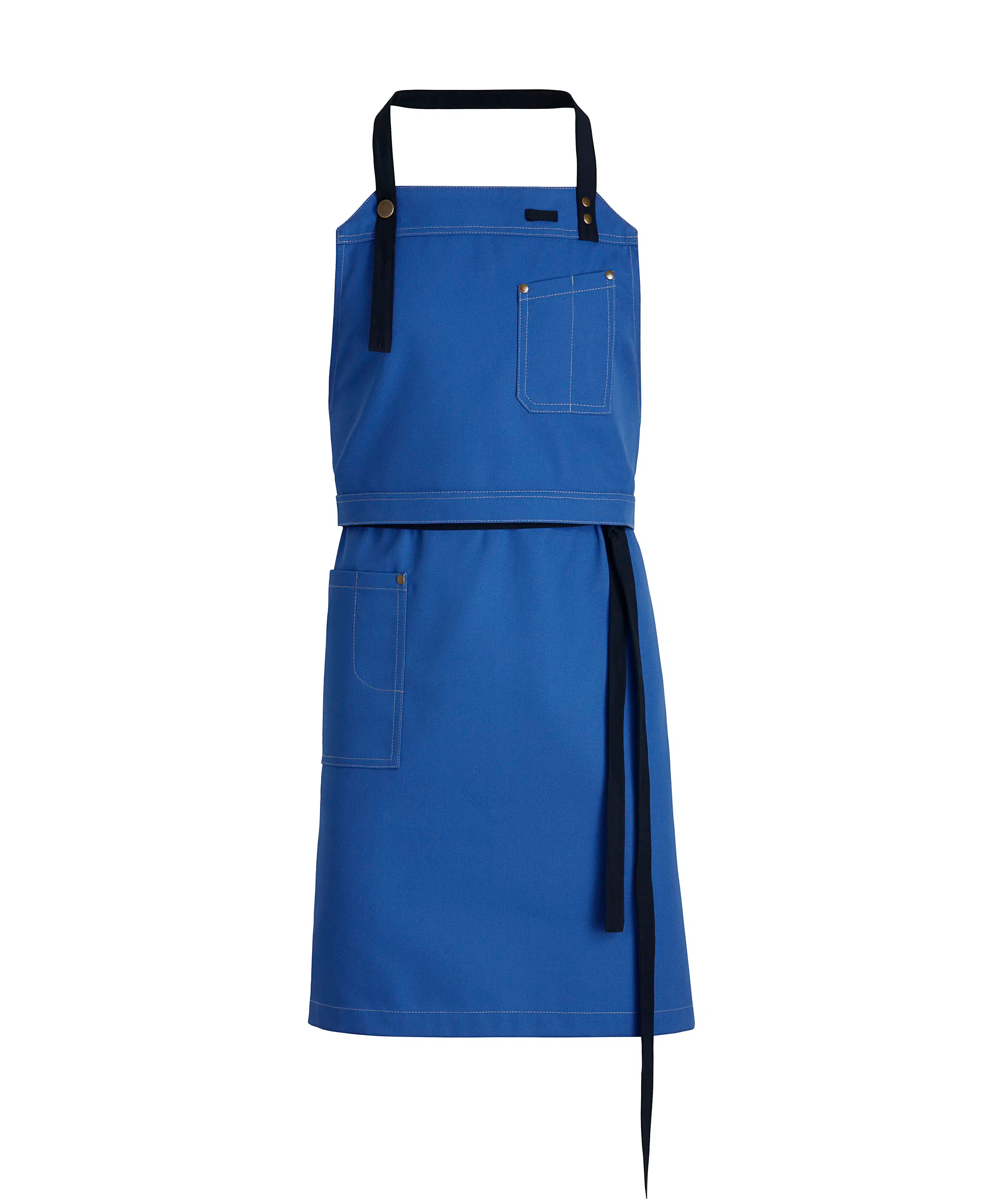 30360 Raw Bib Apron with Pockets