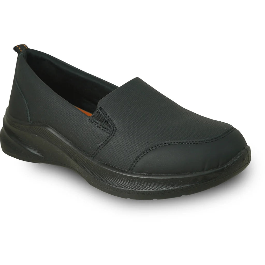 VANGELO Women Slip Resistant Shoe ARIA-2 Black - Wide Width Available