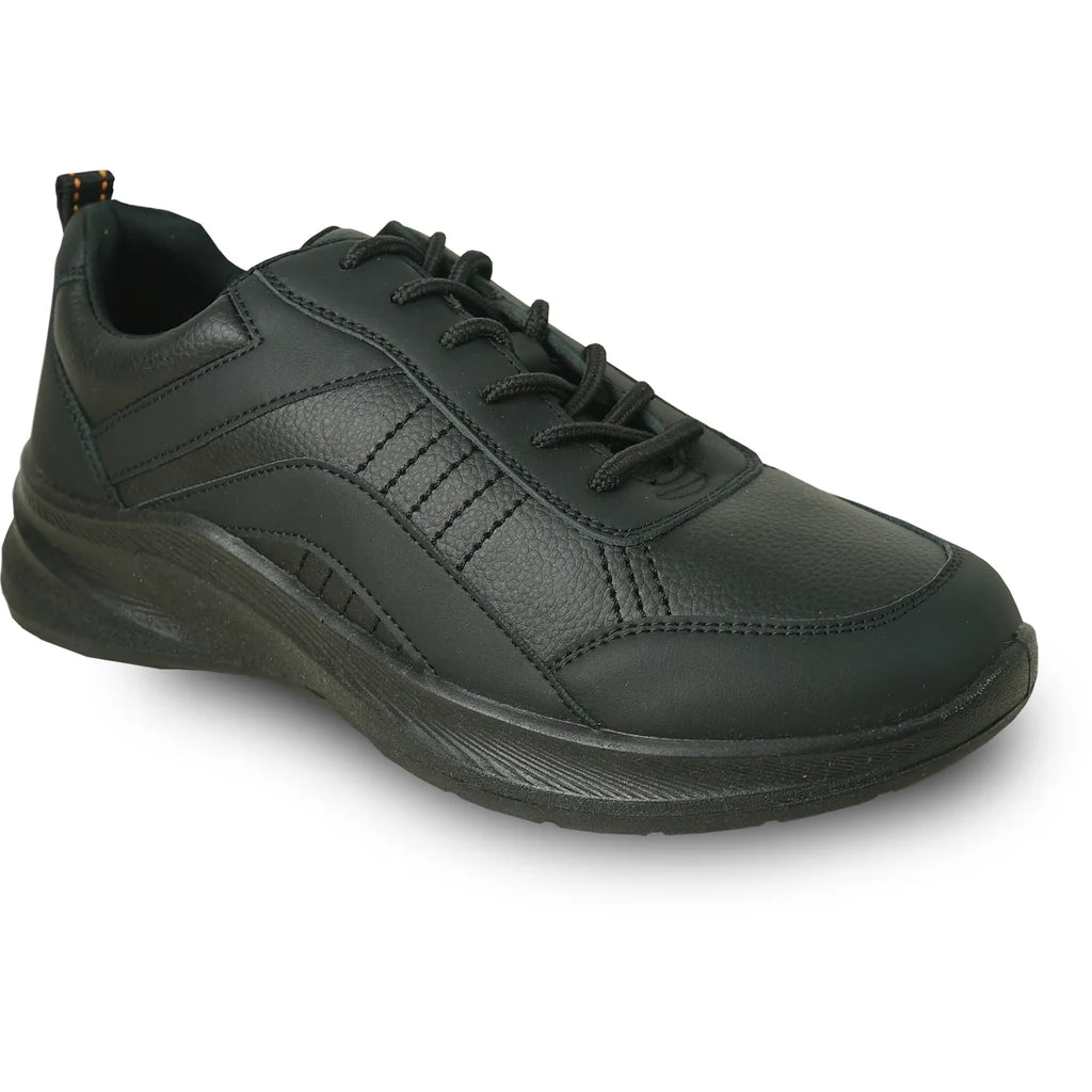 VANGELO Women Slip Resistant Shoe ARIA-4 Black - Wide Width Available