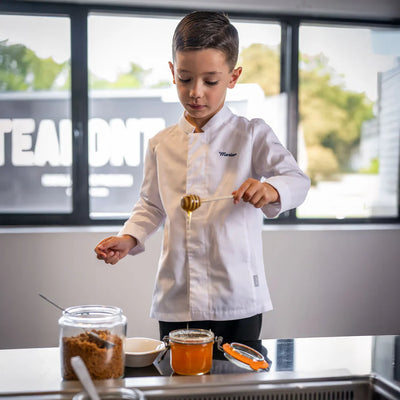 BASIL Kids White Chef Coat