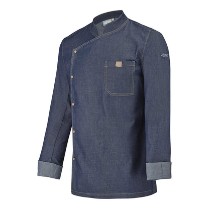 BROCA Chef Coat Long Sleeve Denim Blue