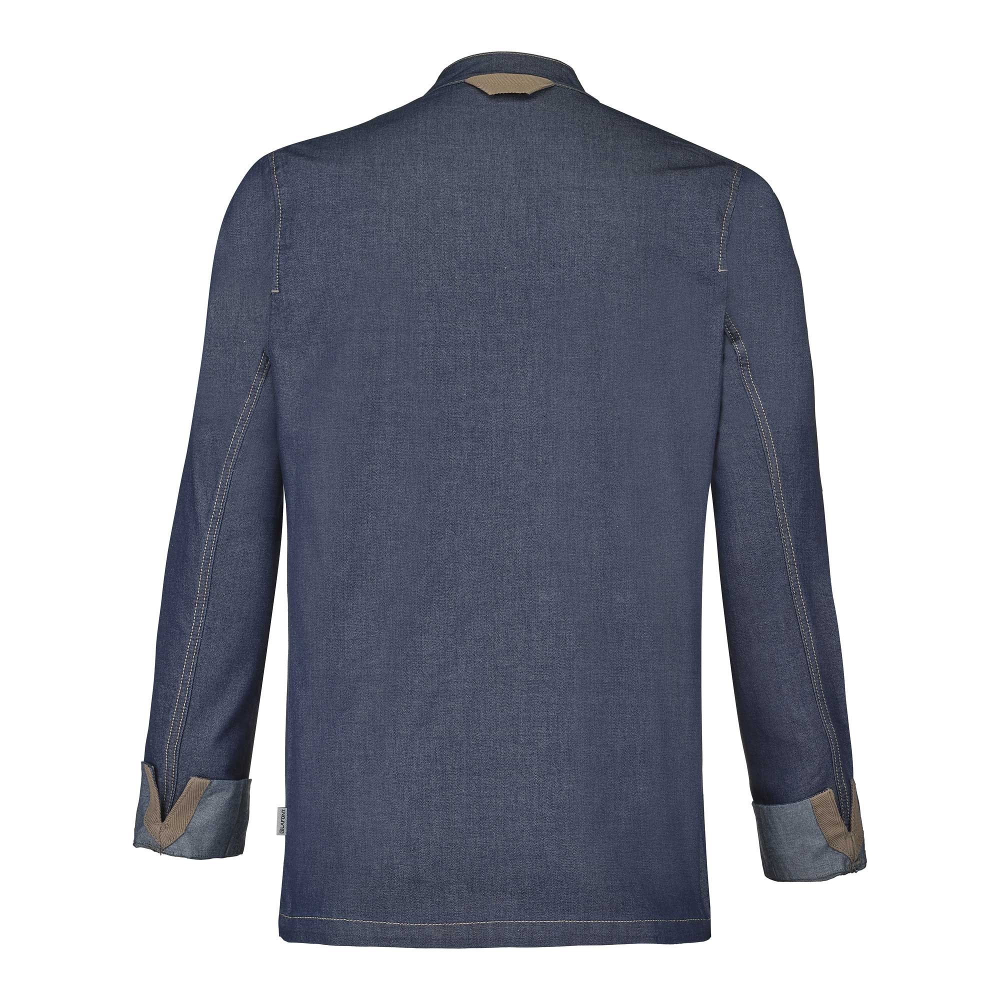 BROCA Chef Coat Long Sleeve Denim Blue