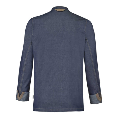 BROCA Chef Coat Long Sleeve Denim Blue