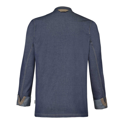 BROCA Chef Coat Long Sleeve Denim Blue