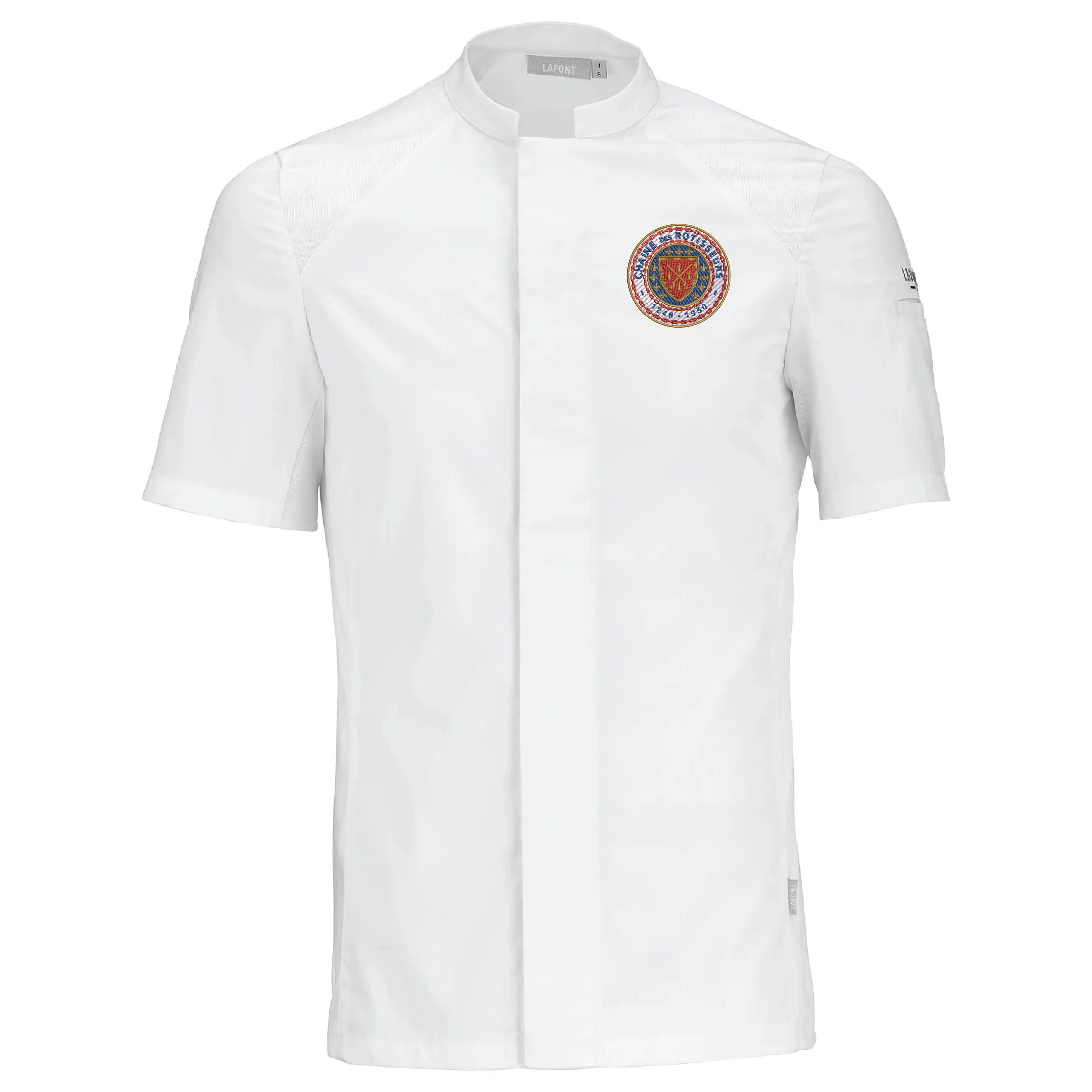 BASIL2 Chef Coat Short-Sleeve Chaine