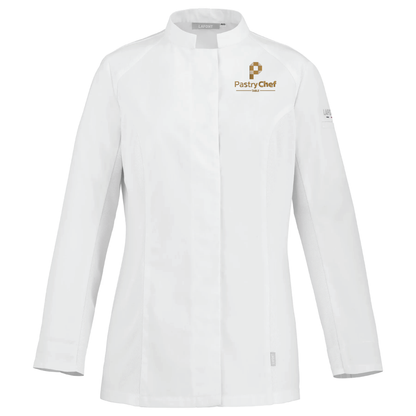 PEPPER2 Chef Coat Long Sleeve Womens Pastry Chef Table