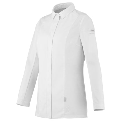 CHIVES2 Chef Coat Long Sleeve Womens