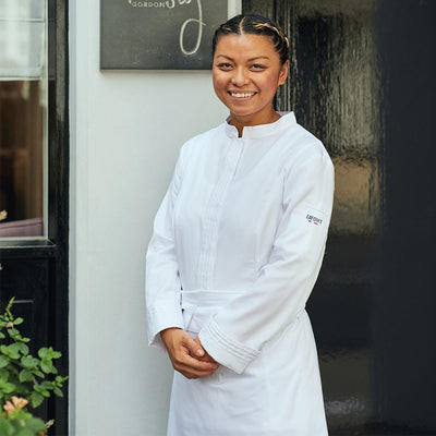 CRISTAL Women's Long Seeve Chef Coat