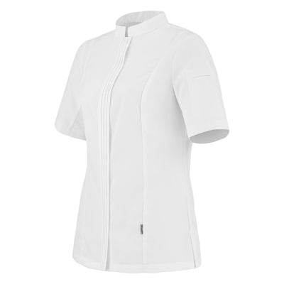 Side view of the CRISTAL short sleeve chef jacket