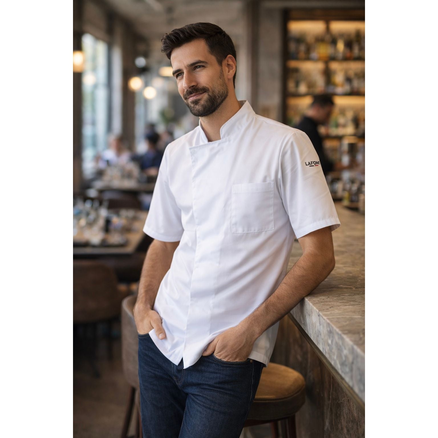 TURNIP Chef Coat Short-Sleeve Unisex