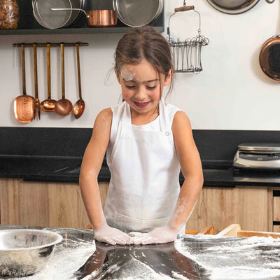 GALANGA White Kitchen Apron for Kids