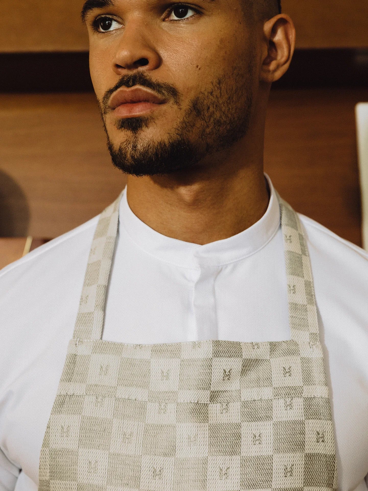 Bib Apron Denver Warm Grey