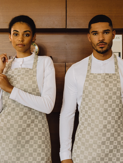 Bib Apron Denver Warm Grey