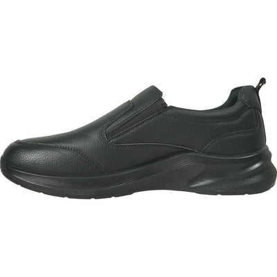 VANGELO Men Slip Resistant Shoe JIMMY-3 Black - Wide Width Available