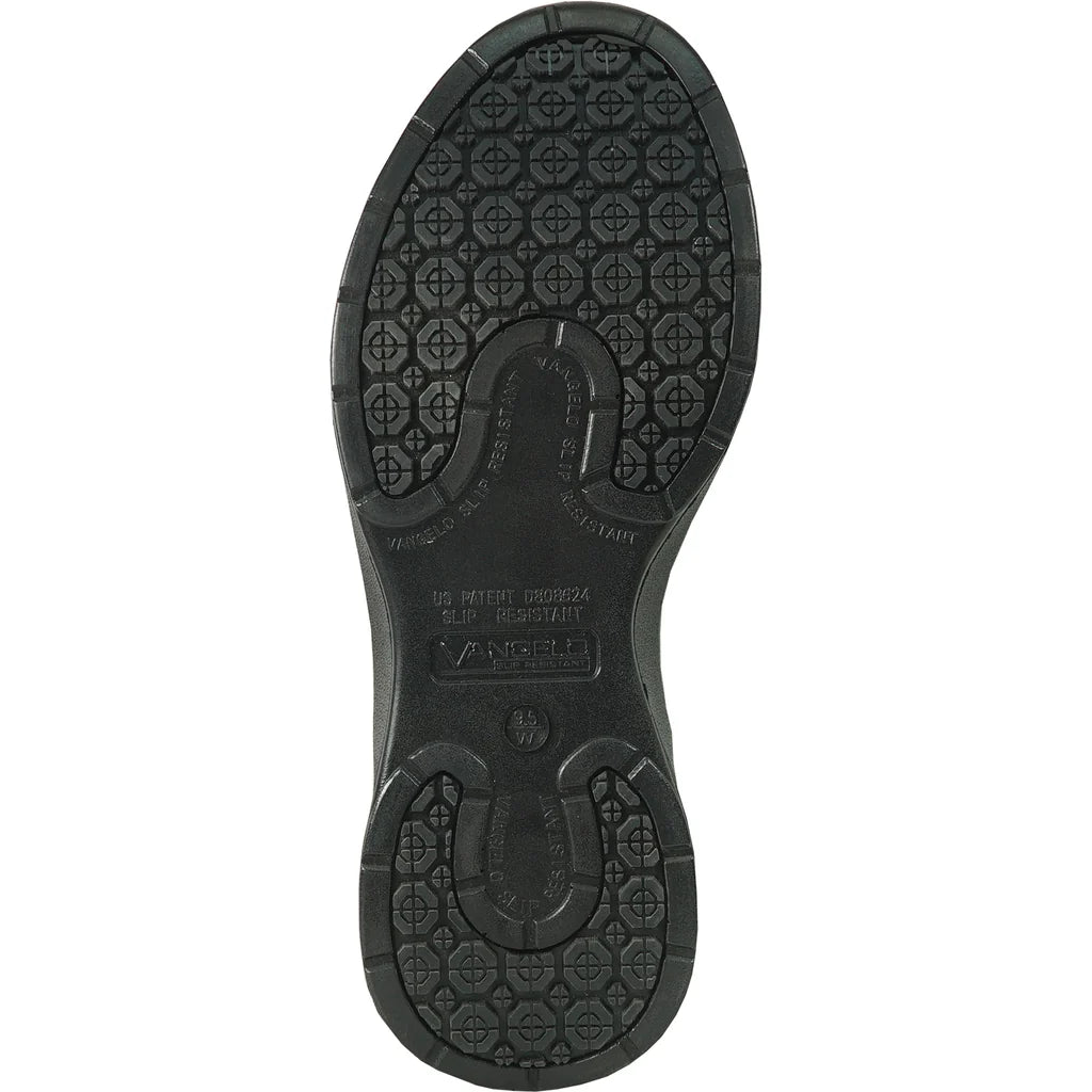 VANGELO Men Slip Resistant Shoe JIMMY-4 Black - Wide Width Available