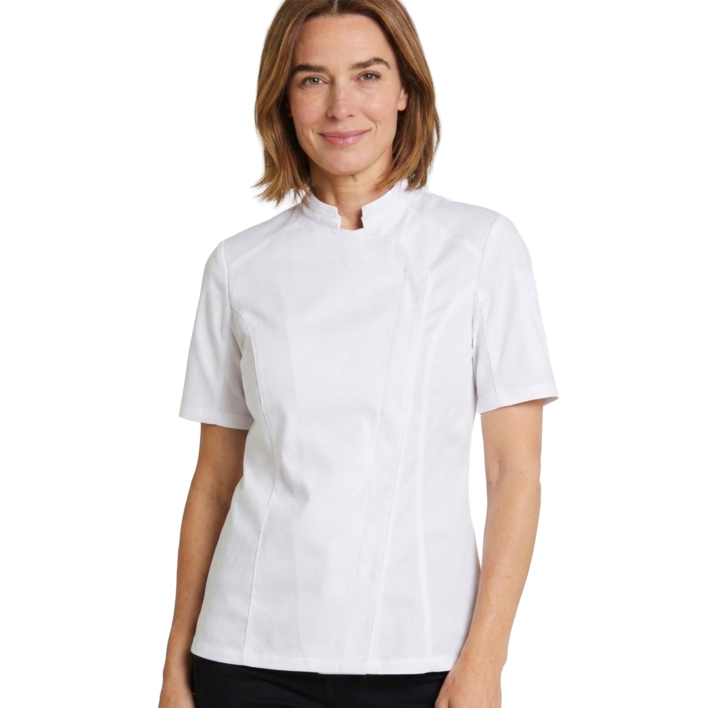 NUTMEG2 Women's Short-sleeve Chef Jacket