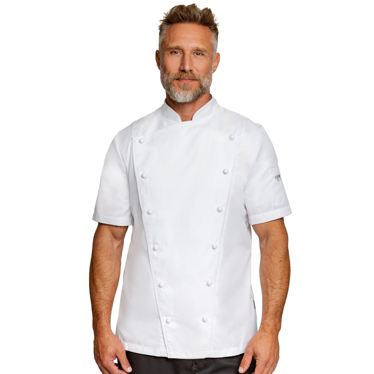 PLATINE Men's Short Sleeve Chef Jacket | Lafont
