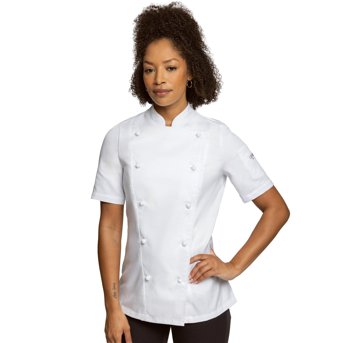 PLATINE Women's Short Sleeve Chef Jacket | Lafont