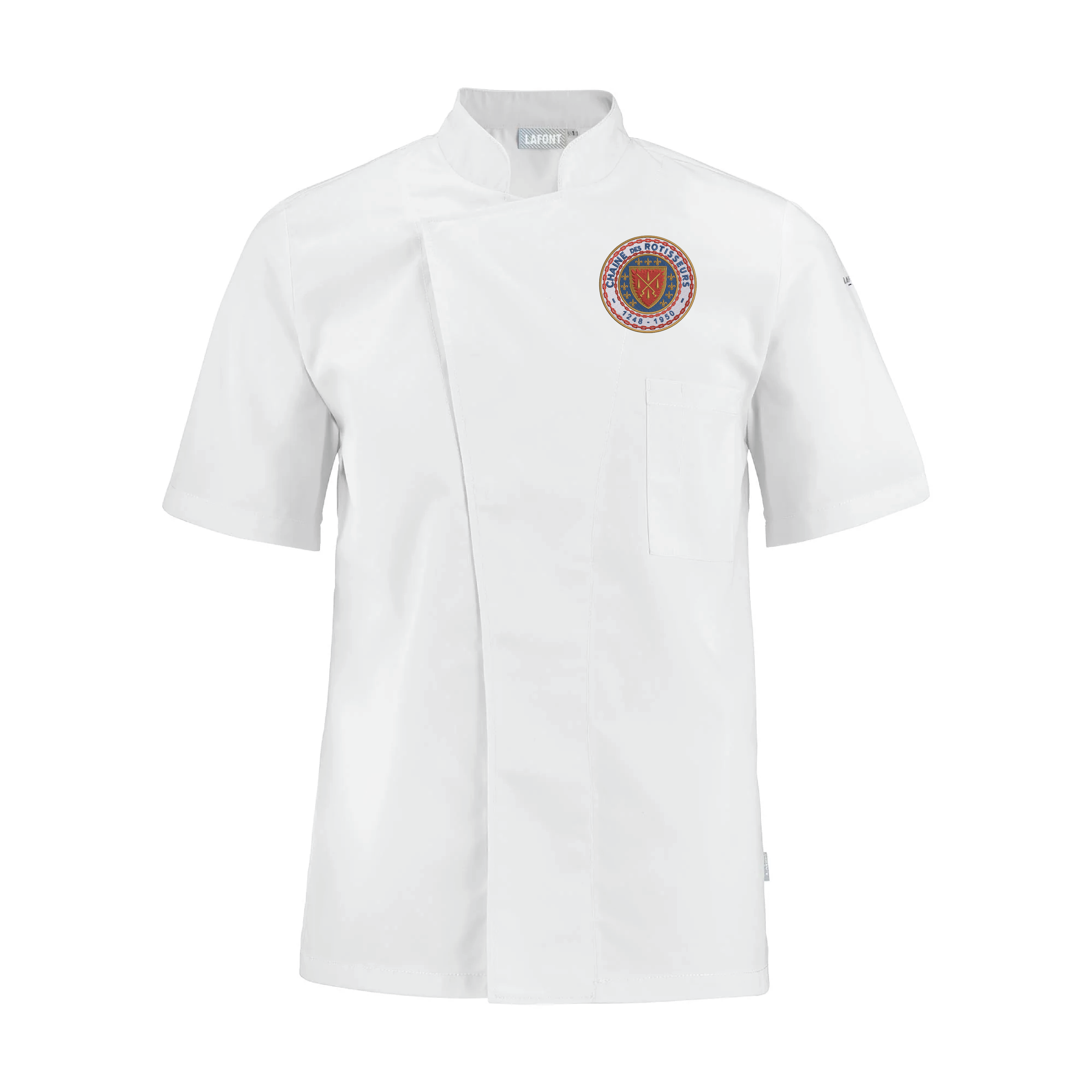 TURNIP Chef Coat Short-Sleeve with Chaine Logo