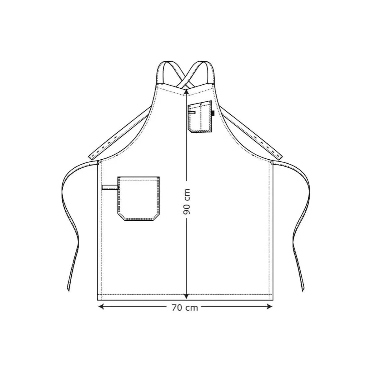 Bib Apron Crossback 30461