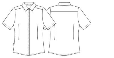 Kentaur 1567 women's shirt, technical drawing
