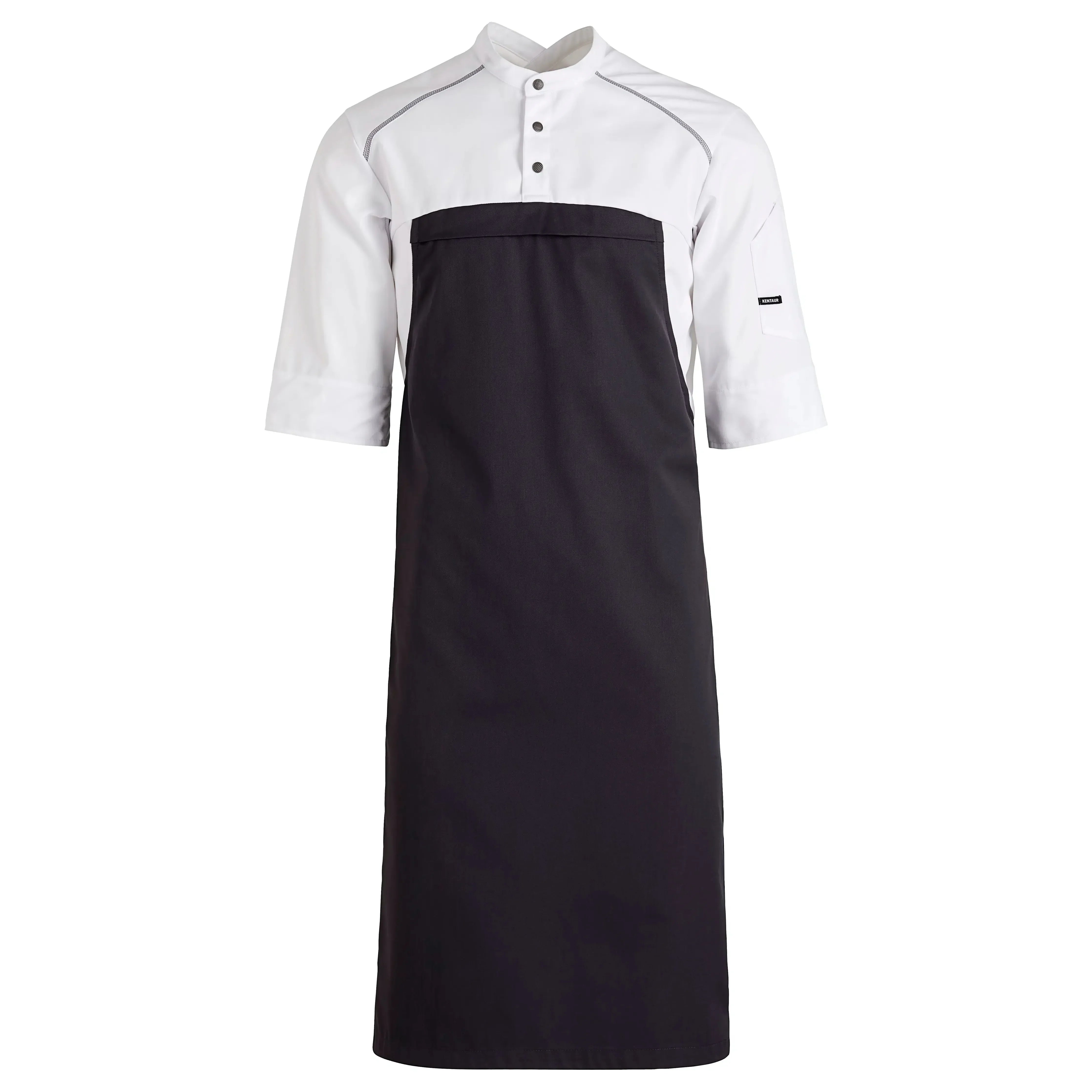 23880 White Unisex Hybrid Chef Coat & Apron | Kentaur – UNITED UNIFORMS ...