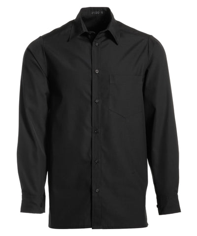 Kentaur 2520 men's long sleeve shirt in black, front