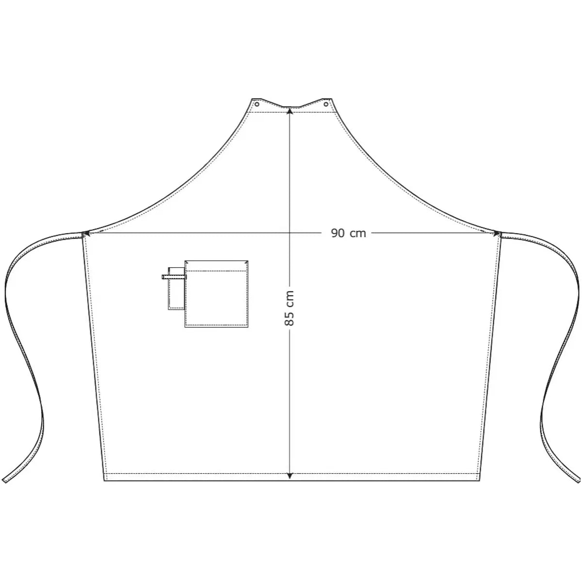 Snap-on Apron With Pockets 30538