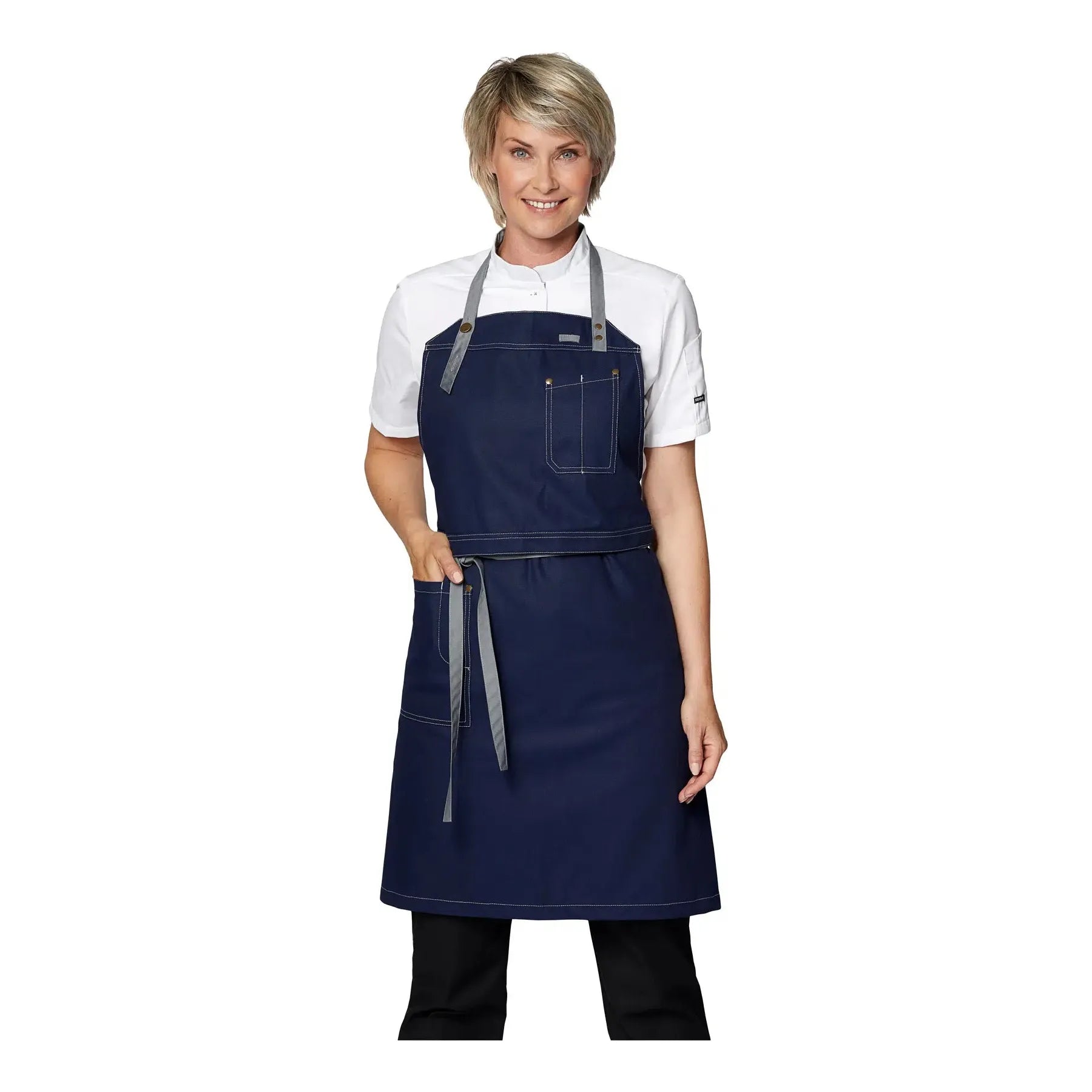 Bib Apron With Pockets 30360