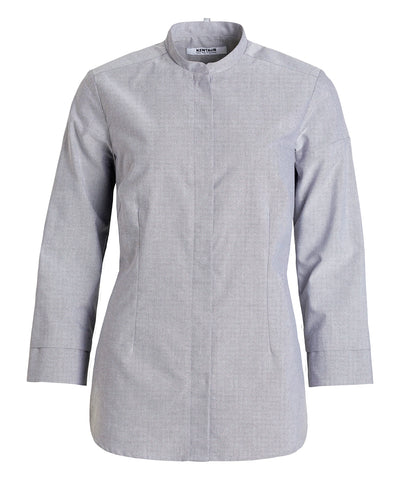 Kentaur 15478 women's Oxford shirt in oxford grey, front