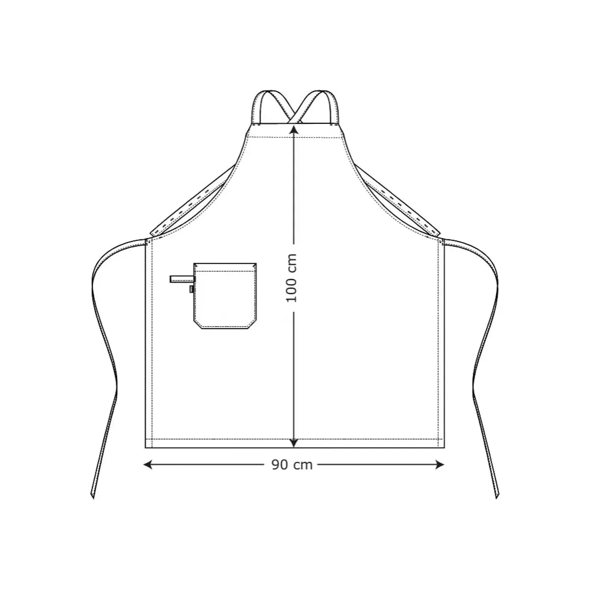 Bib Apron Crossback 30462